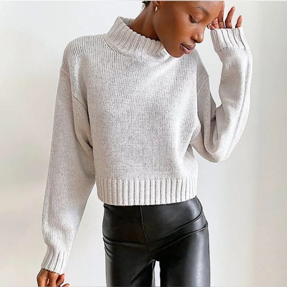 ARITZIA Wilfred Free Harper Sweater (Heinen) Merino Wool Turtleneck Sz XS - Picture 7 of 10